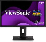 VIEWSONIC 24" Wide LCD DisplayPort HDMIx2 USB3.0x2 Tilt Swivel Pivot H/J Speakers - Image 2