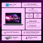 Lenovo Laptop Ideapad Slim 3 i5-13420H/8GB /512GBSSD /SHD/15.6"FHD/IPS/Dos/Grey/Eng - Image 3