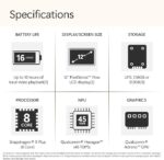 Microsoft Surface Pro Copilot+ PC Snapdragon? X Plus 256GB UFS 16GB 13" TOUCHSCREEN BT WIN11 PRO PLATINUM. - Image 2